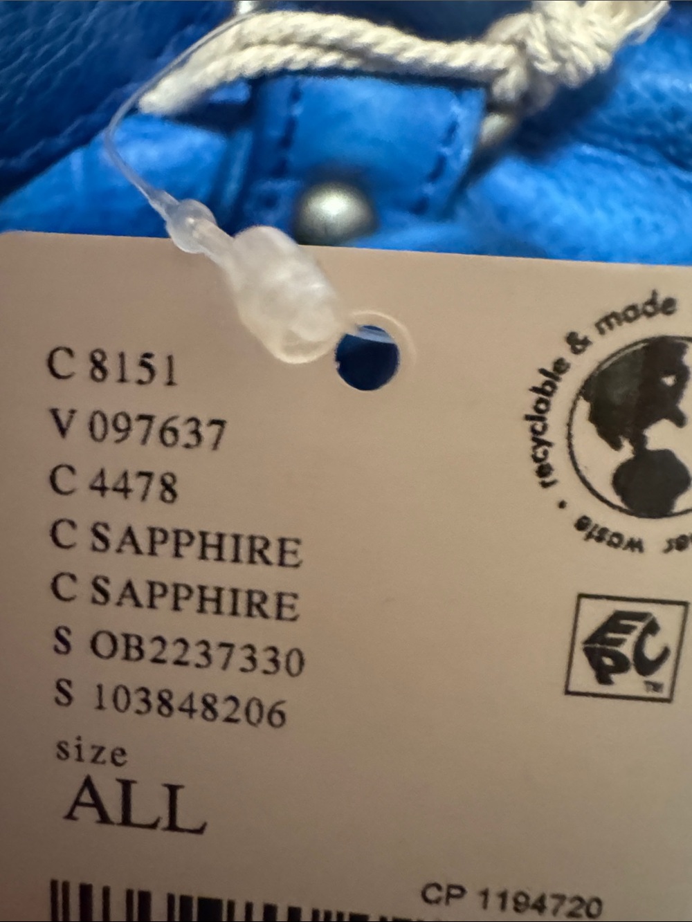 🚨 RARE!! NO FLAWS! NO ODORS!! Free People Baby Emerson Saphire Blue Leather - Picture 5 of 5